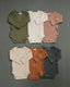 Winter Green Organic Snap Long Sleeve Ribbed Bodysuit