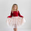 Red Velvet Tulle Dress