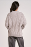 The Classic Cable Sweater: Light Grey