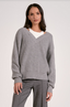 The Cool Casual Sweater: Grey White