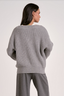 The Cool Casual Sweater: Grey White