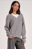 The Cool Casual Sweater: Grey White