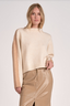 The Colorblock Crewneck Sweater: Tan/Natural
