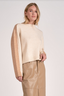 The Colorblock Crewneck Sweater: Tan/Natural