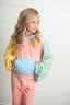 Color Block Hooded Set