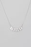 Cubic Zirconia Bar Gem Chain Necklace
