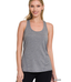 Athletic Melange Racer Back Tank Top - H. Black