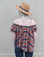 Off The Shoulder Stripe Woven Top