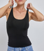 The Basic Scoop Neck Tank - Black