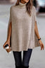 Roll Neck Knit Solid Lose Fit - Beige