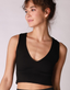Plunge V-Neck Crop Top