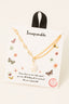 Gold Dipped Pearl Charm Chain Necklace