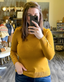 Button Shoulder & Sleeve Sweater - Mustard