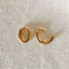 18k Gold Filled Oval Clicker Hoop Earrings