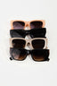 Acetate Rectangle Frame Sunglasses