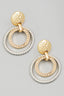 Layered Circle Ring Drop Earrings