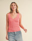 Hedi Knit Tank - Coral