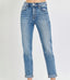 Haven High Rise Ankle Skinny Role Up Jeans