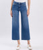 Estella High Rise Crop Slim Wide Jeans