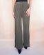 Pleated Pants With Wavy Edge - Olive