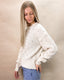 Rhinestone Crew Neck Sweater