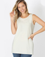 Ity Sleeveless Side Slit Top - Ivory