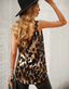 Leopard Print Lace Trim Tank