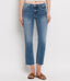 Melody Mid Rise Crop Slim Straight Jean