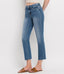 Melody Mid Rise Crop Slim Straight Jean