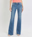 Mila Mid Rise Flare Raw Cut Hem Jeans