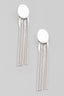 Circle Disc Snake Chain Earrings