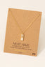 Gold Dipped Double Cz Gem Necklace