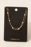 Pearl Bead Charms Layered Necklace