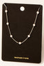 Pearl Bead Charms Layered Necklace