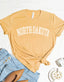 NORTH DAKOTA Graphic T-shirt - Mustard