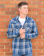 Plaid Double Pocket Button Down