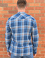 Plaid Double Pocket Button Down