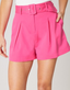 Power Moves High Waisted Shorts - Fuschia