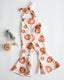 Andi Pleated Bell Bottom Jumpsuit - Pumpkin Patch