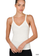 Ribbed Crop Cami - Ivory