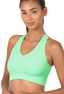 Ribbed Cropped Racerback Tank Top - Bright Green