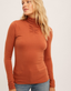 Sofia Shirring Mock Neck Sweater