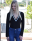 Simply Chic V Neck Bodysuit