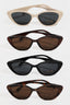 Narrow Cat Eye Frame Sunglasses