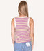 Round Neck Ribbed Striped Tank