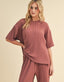 Pleated Short Sleeve Top - Sienna