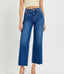 Aria Tummy Control High Rise Wide Crop Jeans