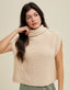 Turtleneck Sweater Top - Natural