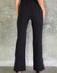Classic Trouser w/ Side Slit - Black