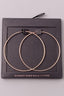 Skinny 60mm Hoop Earrings